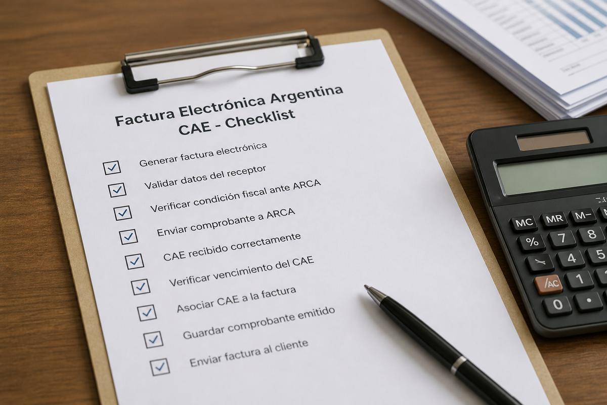 Factura electrónica ARCA 2026: checklist mensual para pymes