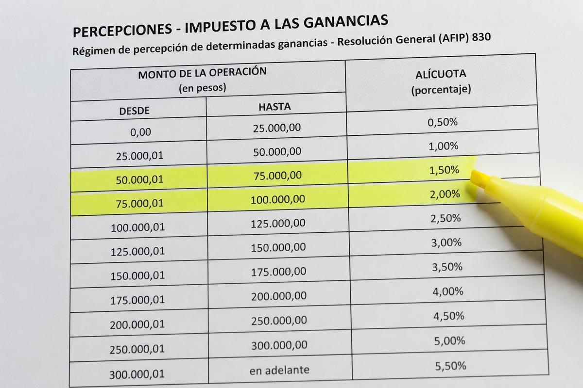 Tabla de retenciones y percepciones de IVA Argentina 2026 (SICORE, RG y agentes)