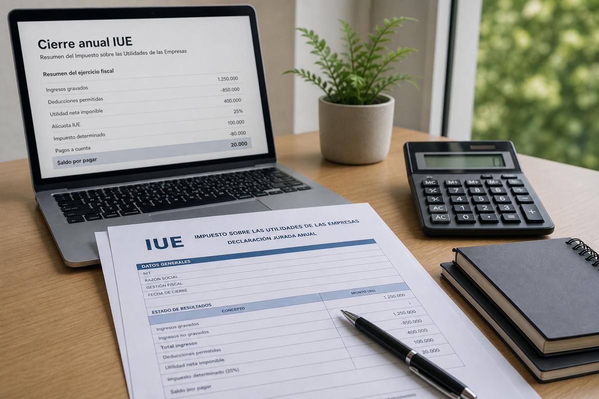 Cierre anual del IUE en Bolivia: guía para sociedades ante el SIN