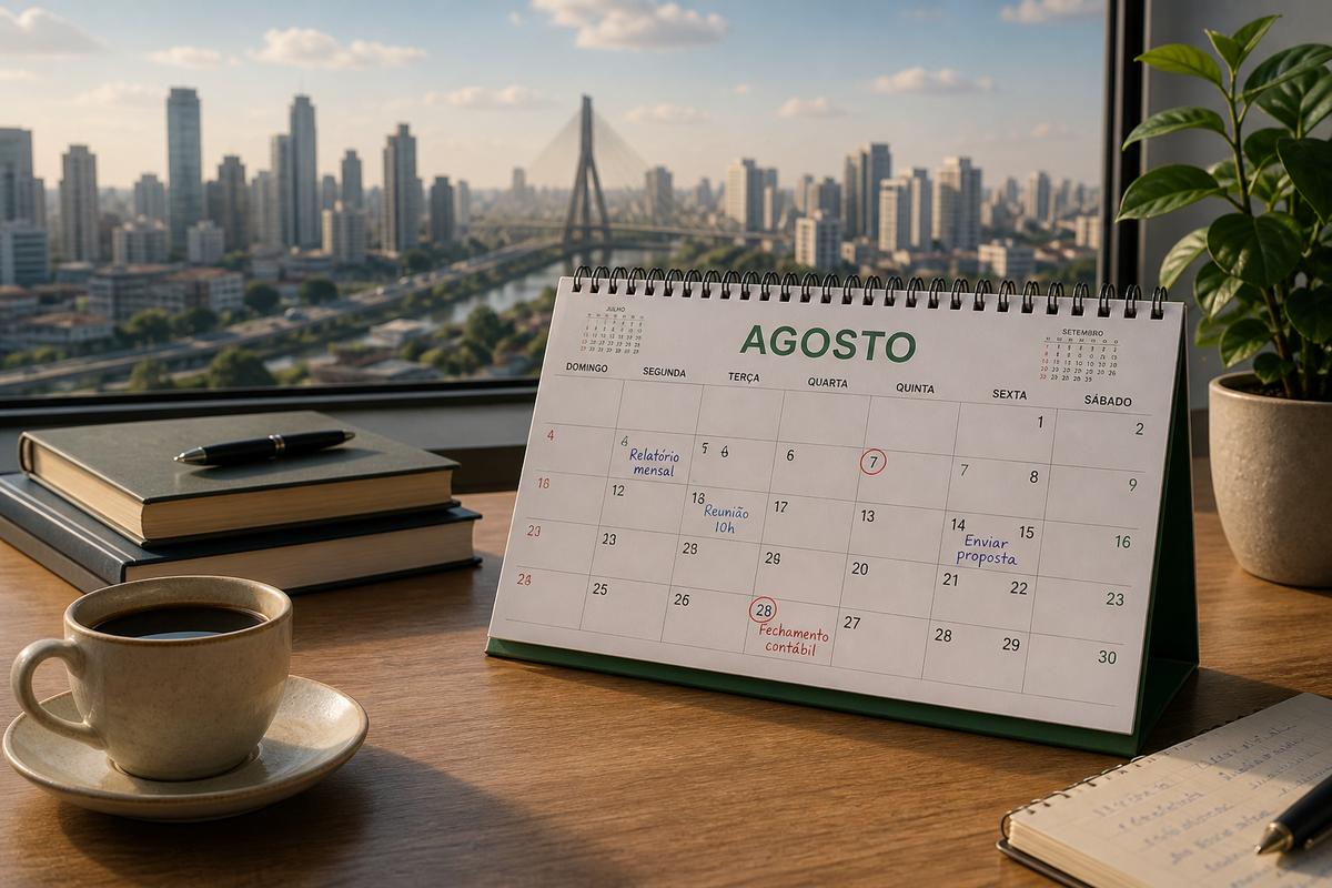 Obrigações fiscais de agosto de 2026 na Receita Federal: DAS, NF-e CBS/IBS e prazos