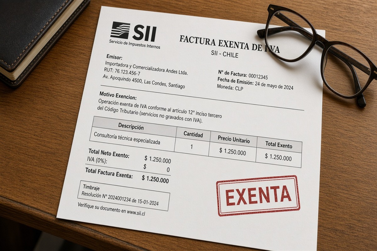 Factura exenta SII 2026: cuándo emitirla y cómo no romper el crédito IVA
