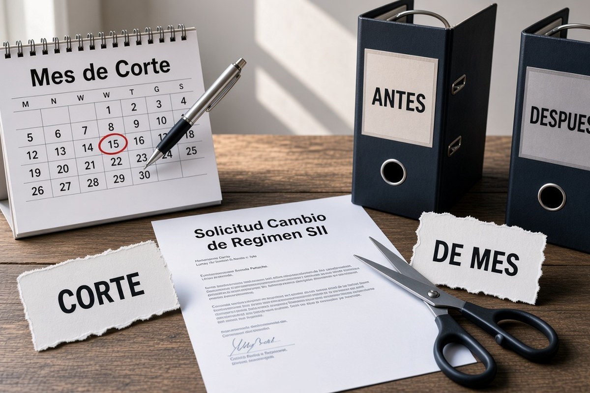 Cómo planear el mes de corte al cambiar de régimen fiscal