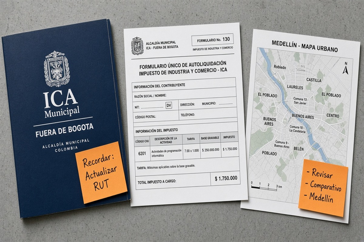 ICA municipal fuera de Bogotá 2026: declarar y pagar sin improvisar