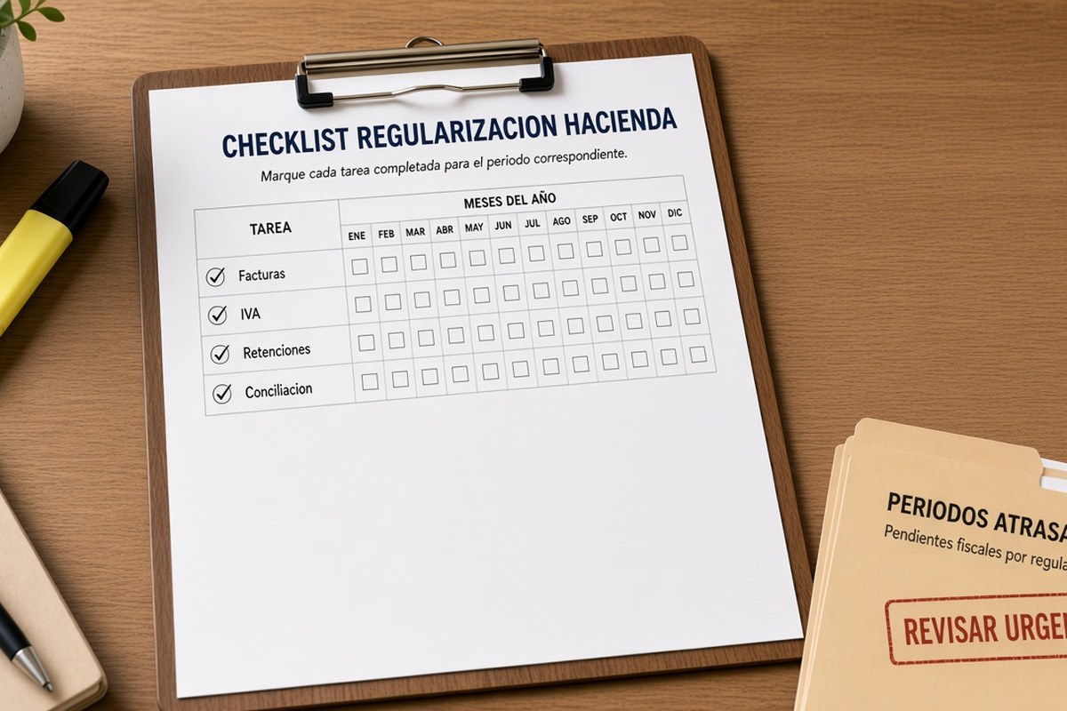 Checklist para regularizar impuestos atrasados ante la Hacienda