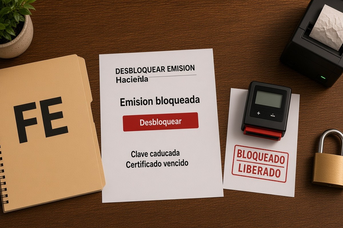 Por qué no puedes emitir facturas y cómo desbloquearlo