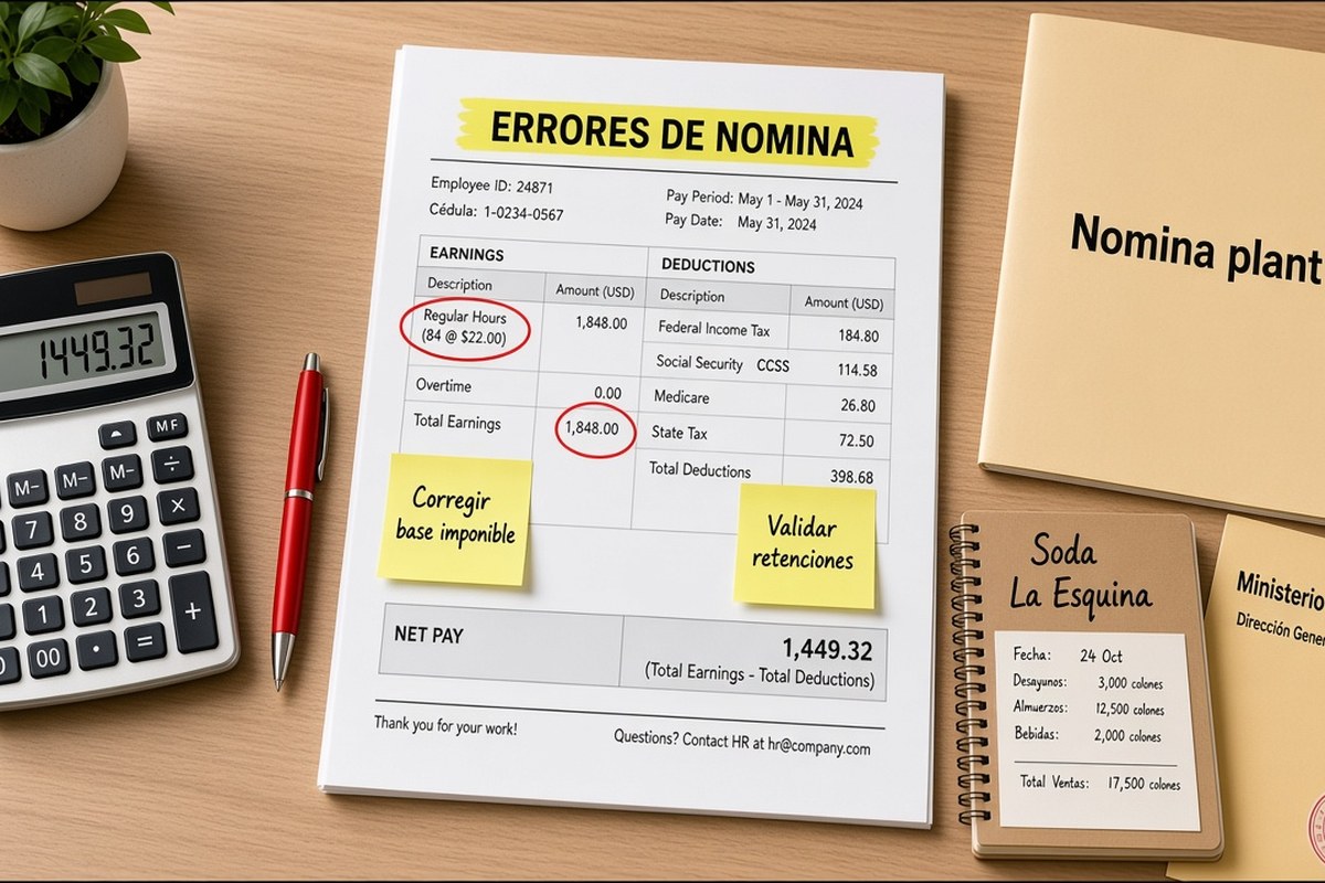 Errores comunes al pagar sueldos sin nómina electrónica