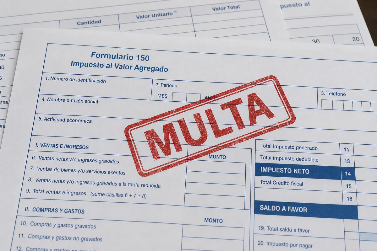 Sanciones por no presentar el Formulario 150 IVA en TRIBU-CR 2026