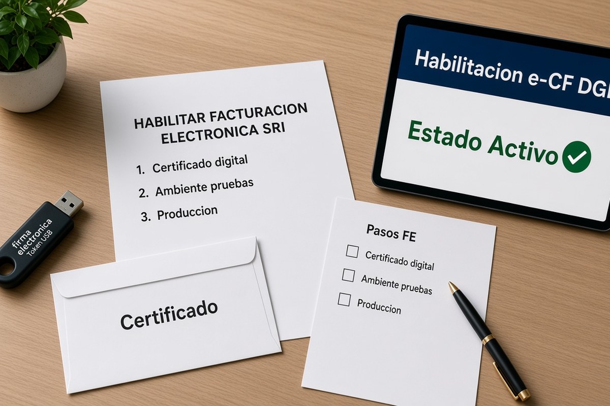Qué necesitas para habilitar facturación electrónica ante el SRI