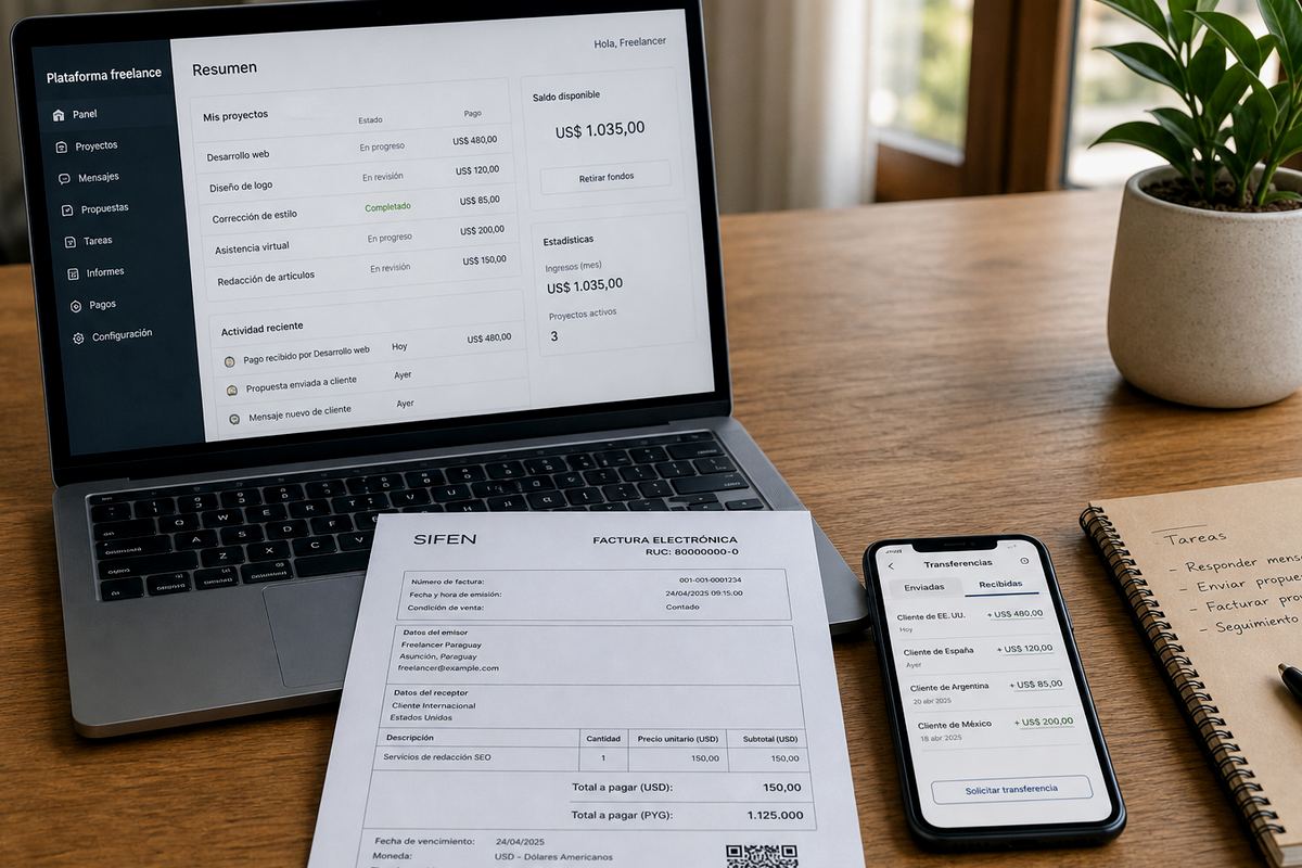 Software SaaS extranjero como gasto freelancer en Paraguay 2026