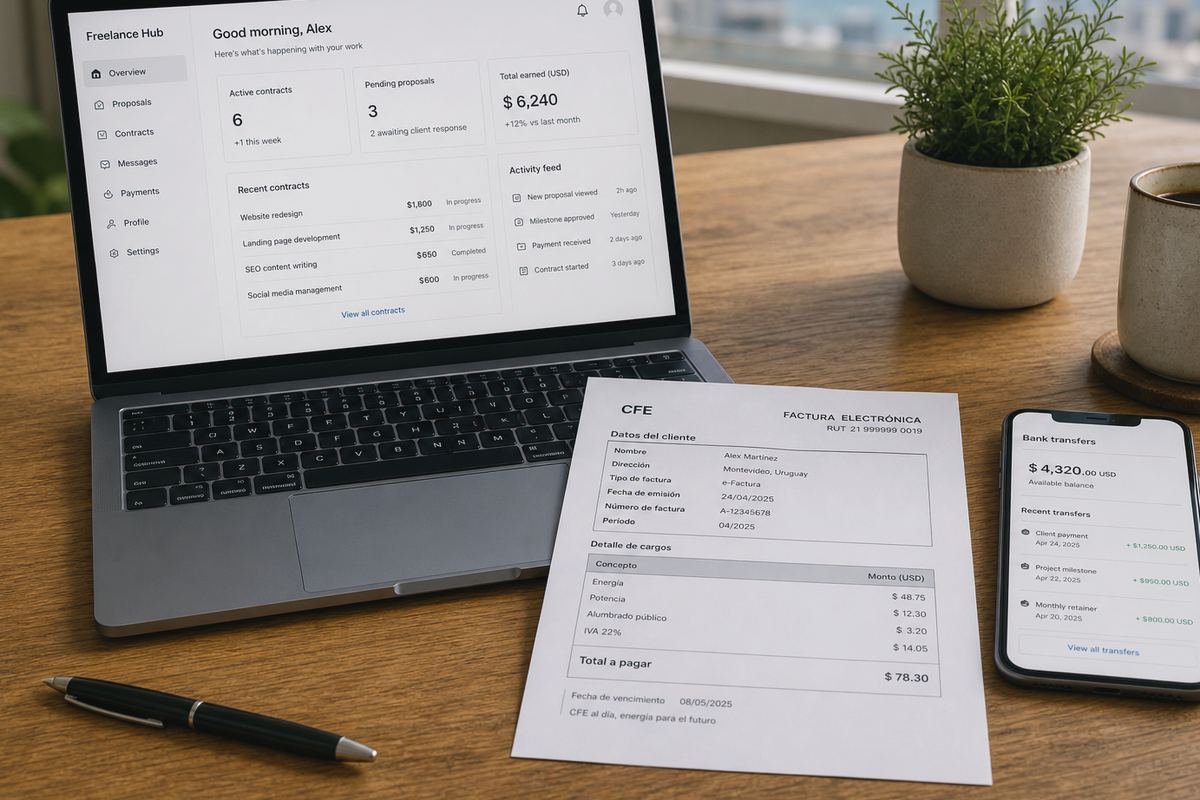 Software SaaS extranjero como gasto freelancer en Uruguay 2026