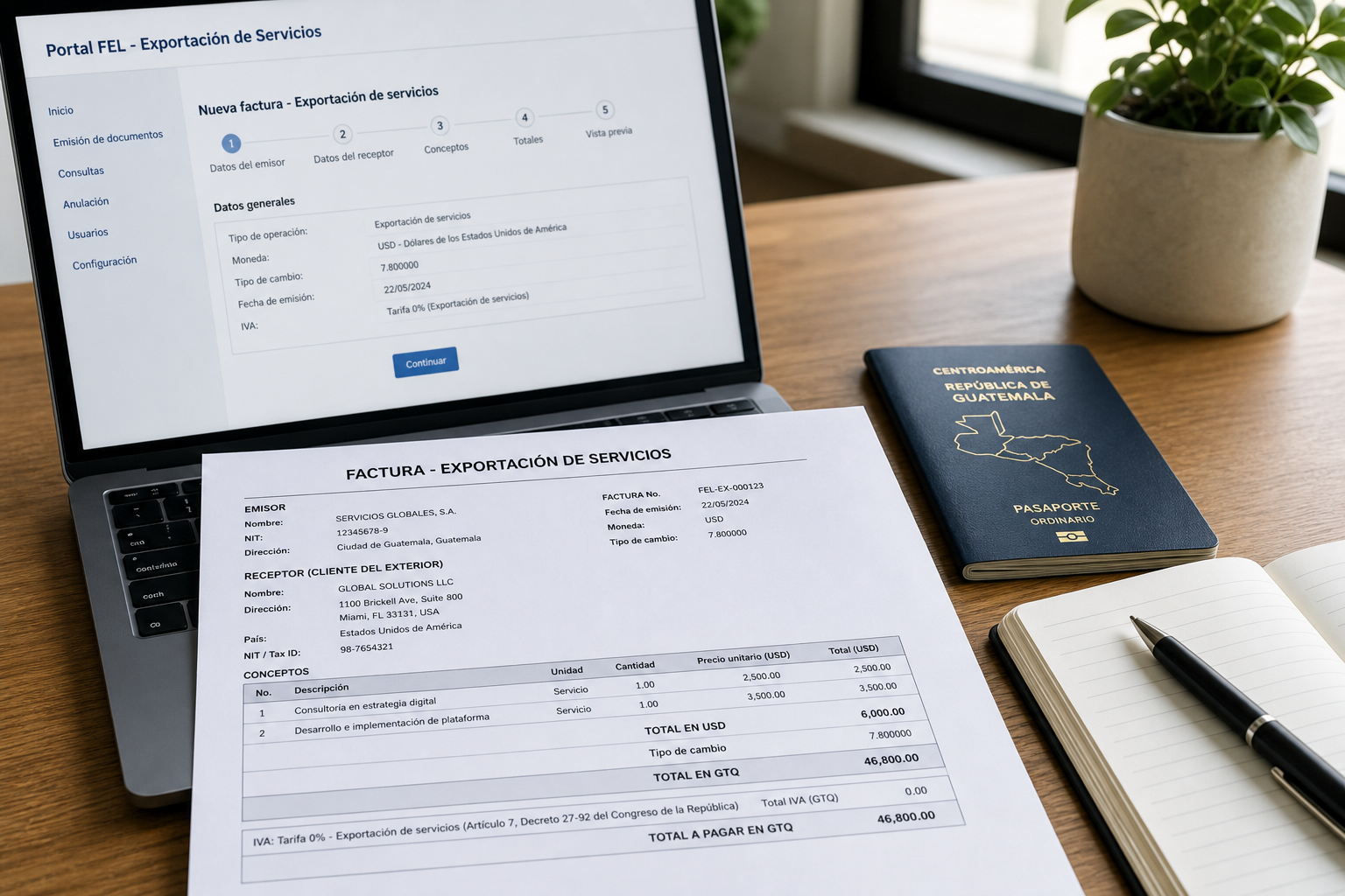 Cómo facturar al extranjero como freelancer en Guatemala 2026
