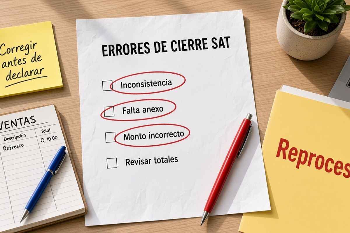 Errores que retrasan el cierre fiscal del año ante el SAT