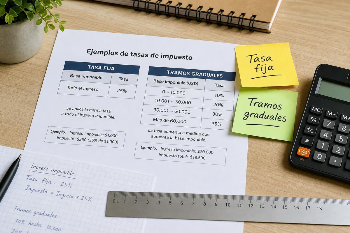 Impuestos fijos y graduales en México 2026: cómo leer tasas, cuotas y tramos
