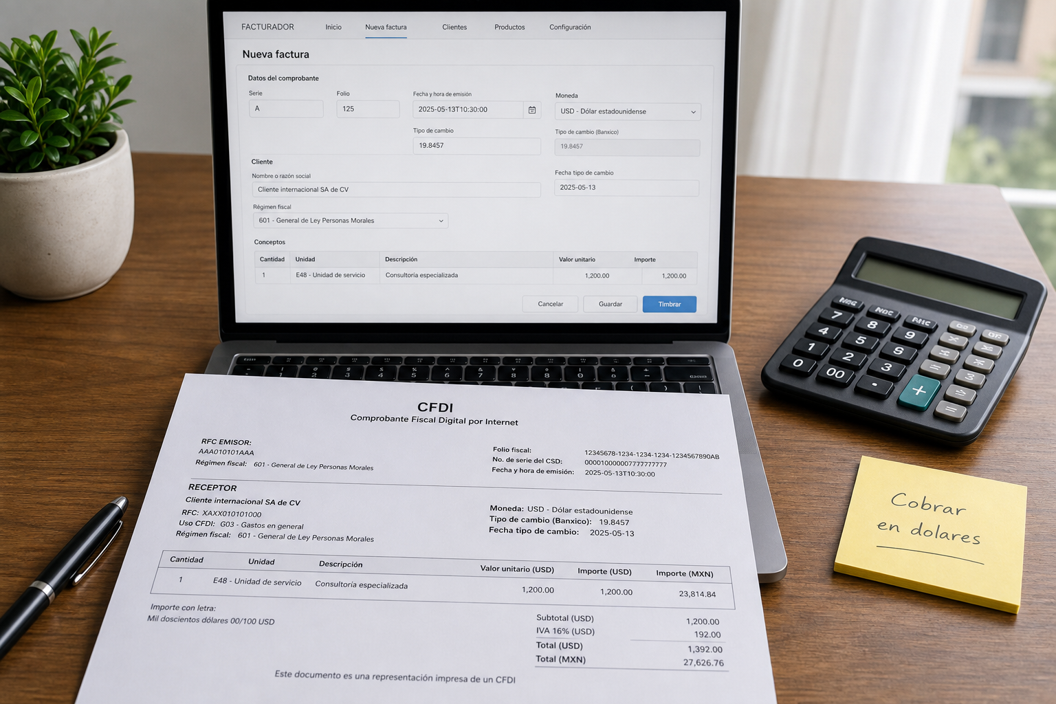 Cobrar en dólares como freelancer en México 2026: impuestos y CFDI