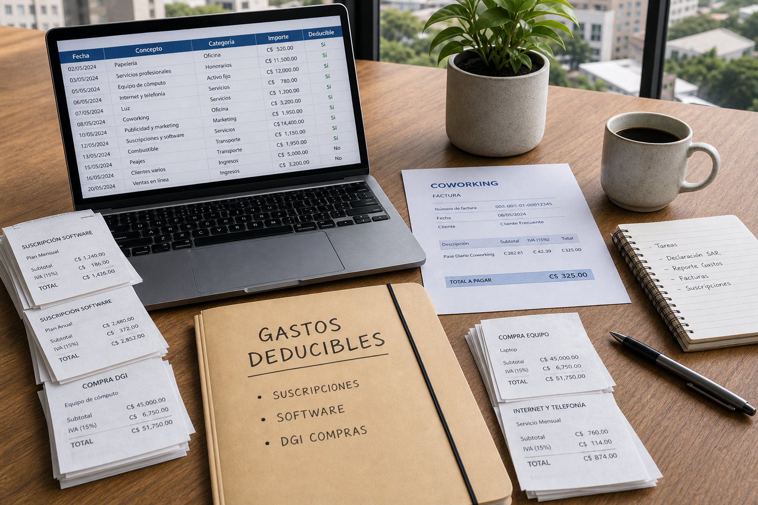 Gastos deducibles para freelancers en Nicaragua 2026 (IR e IVA)