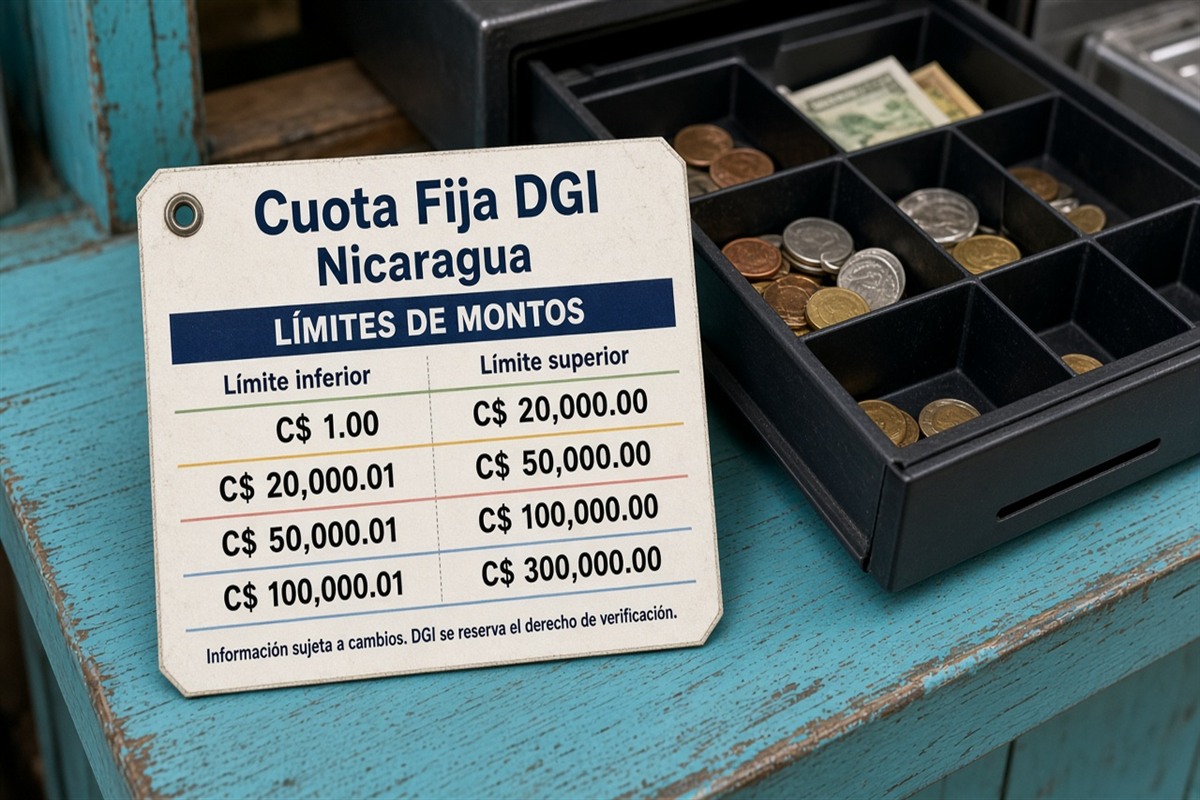 Cuota fija DGI Nicaragua 2026: límites, cuándo aplica y cómo salir