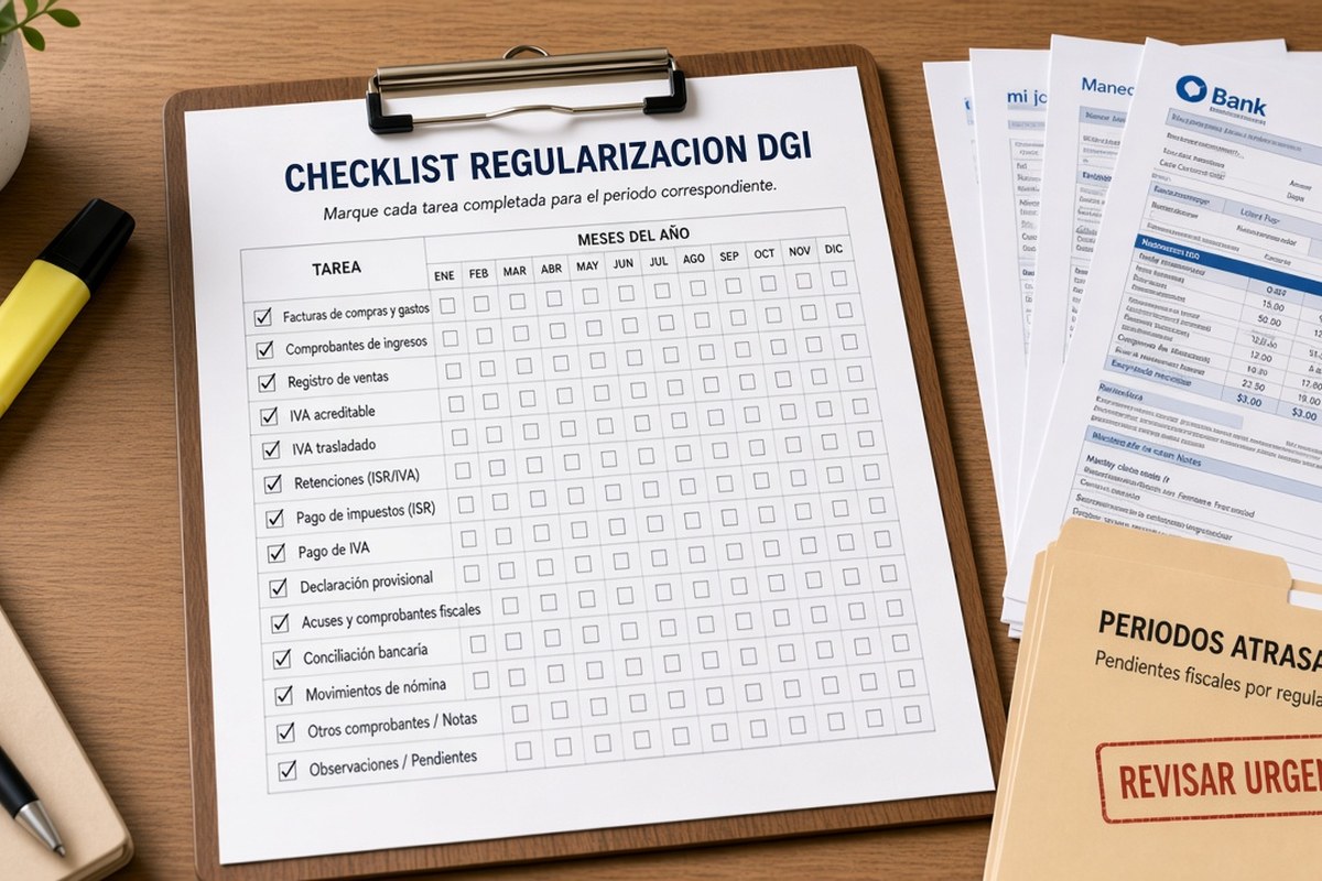 Checklist para regularizar impuestos atrasados ante la DGI