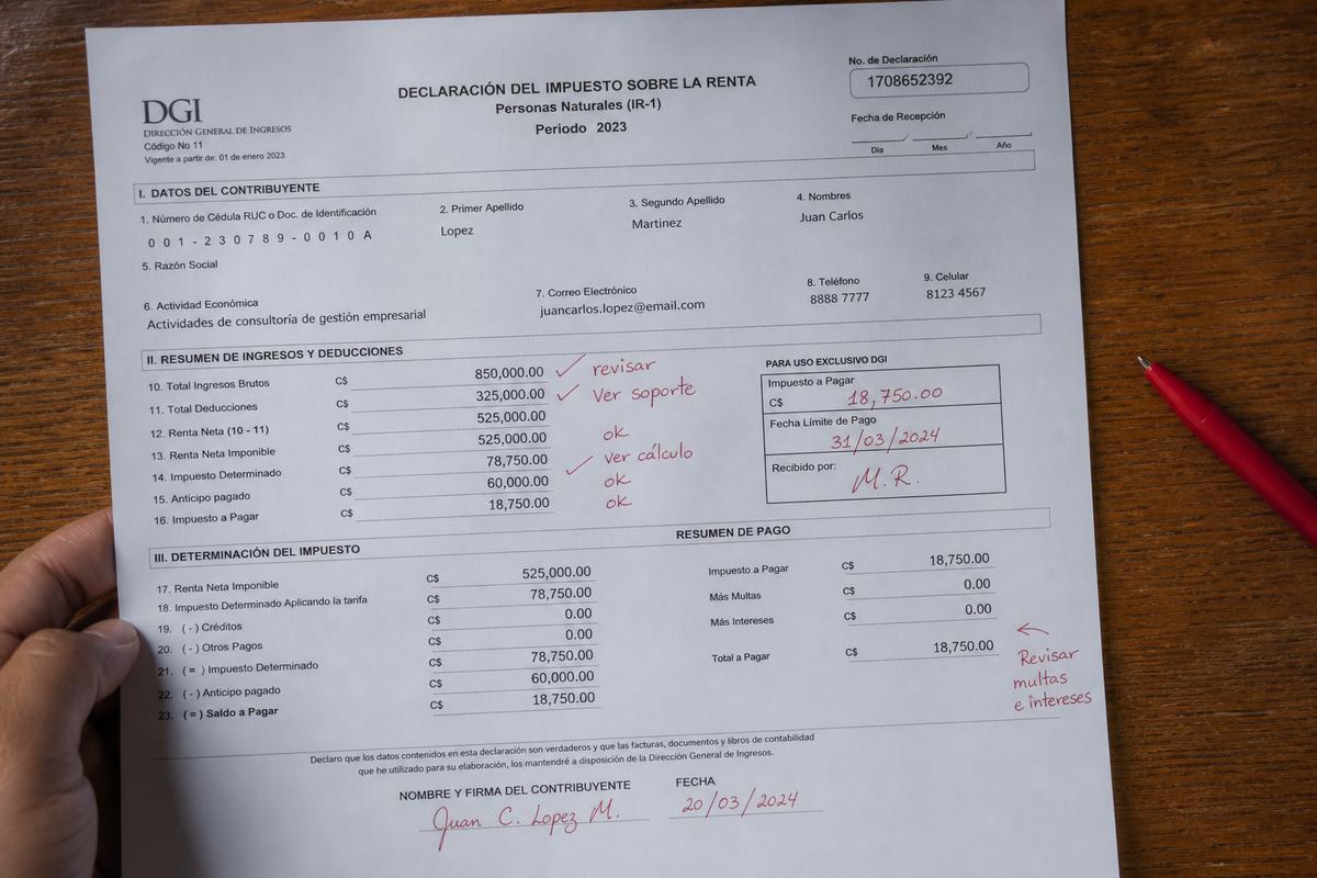 Rectificación de declaración DGI Nicaragua 2026: corregir IVA e IR