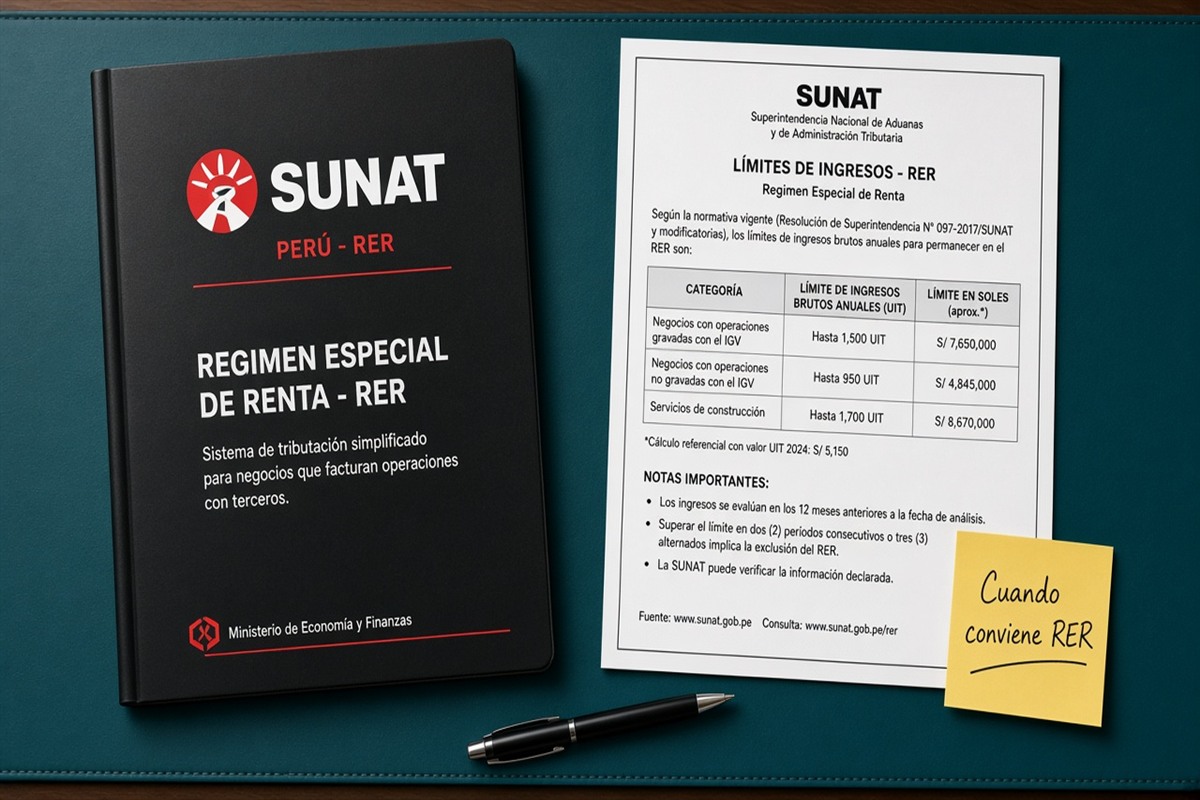 RER SUNAT 2026: régimen especial de renta paso a paso para pymes