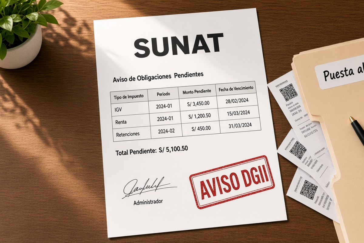 Qué hacer si recibes un aviso o multa de la SUNAT por atrasos fiscales