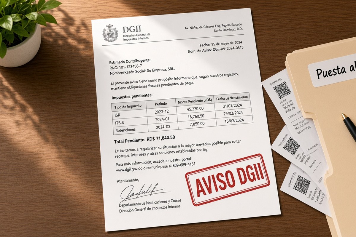 Qué hacer si recibes un aviso o multa de la DGII por atrasos fiscales