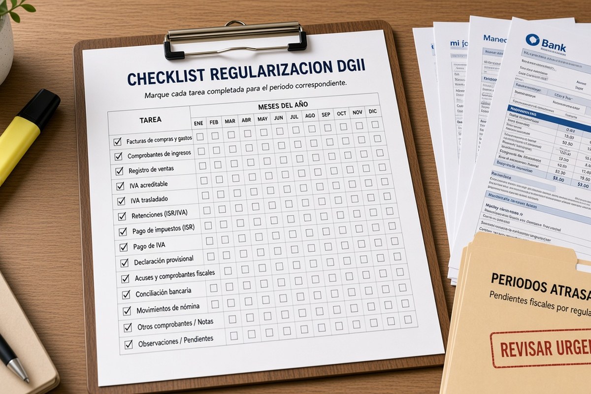 Checklist para regularizar impuestos atrasados ante la DGII