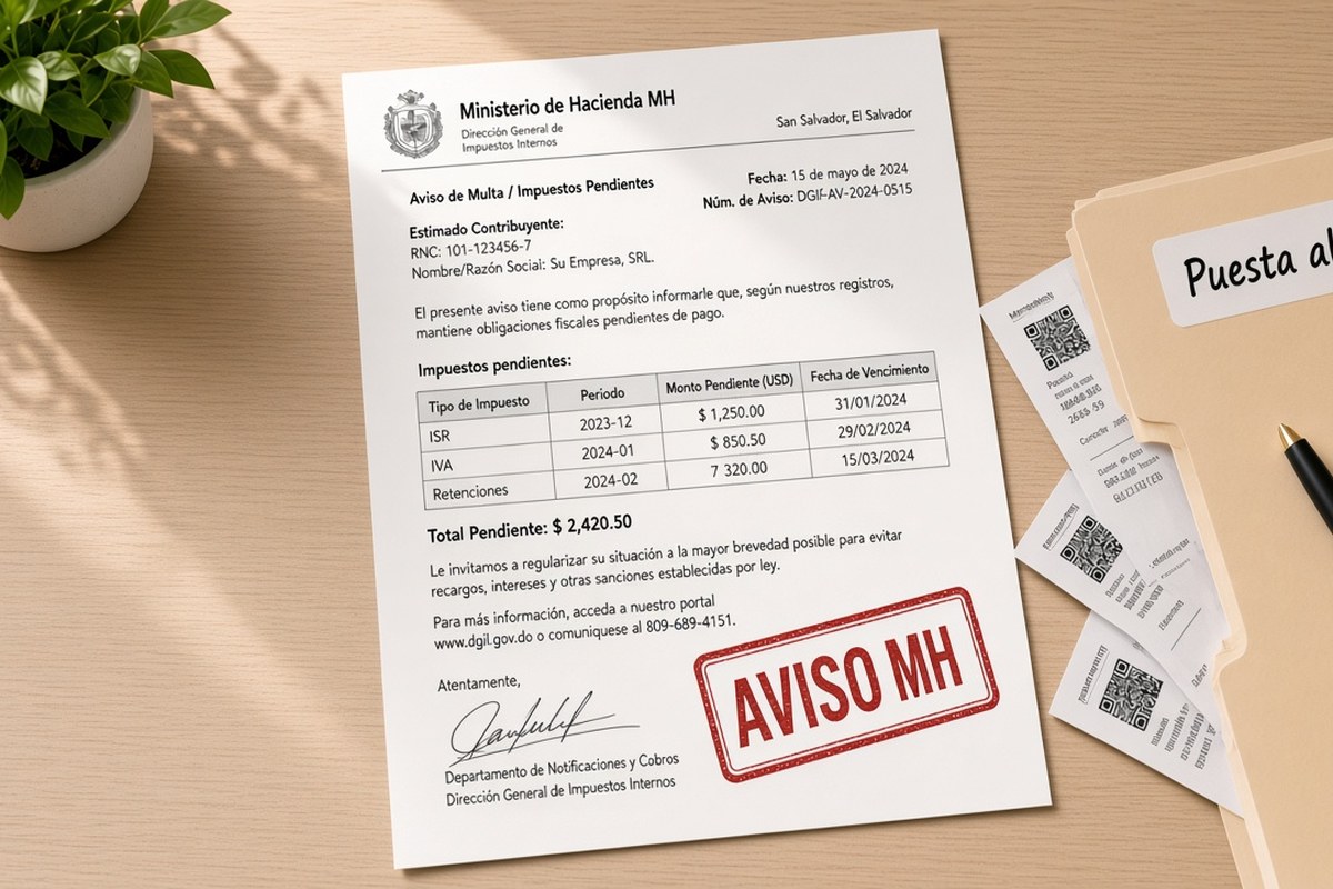 Qué hacer si recibes un aviso o multa del MH por atrasos fiscales