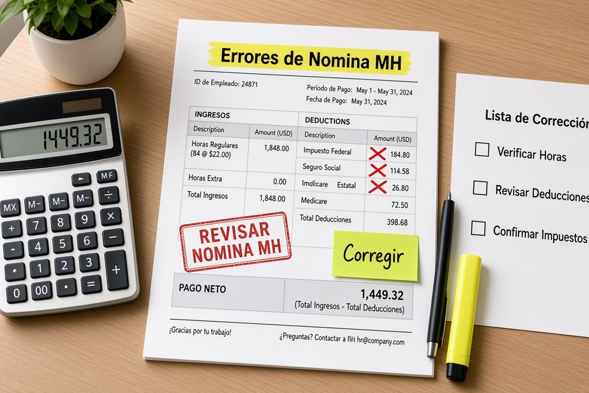 Errores comunes al pagar sueldos sin nómina electrónica