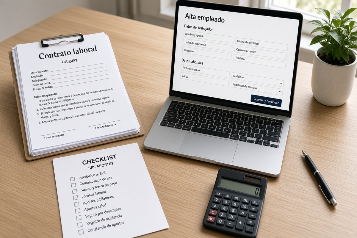 Impuestos al contratar tu primer empleado en tu pyme en Uruguay 2026