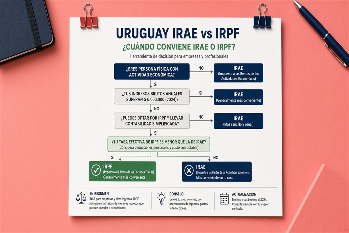 IRAE vs IRPF Uruguay 2026: cuándo conviene cada régimen