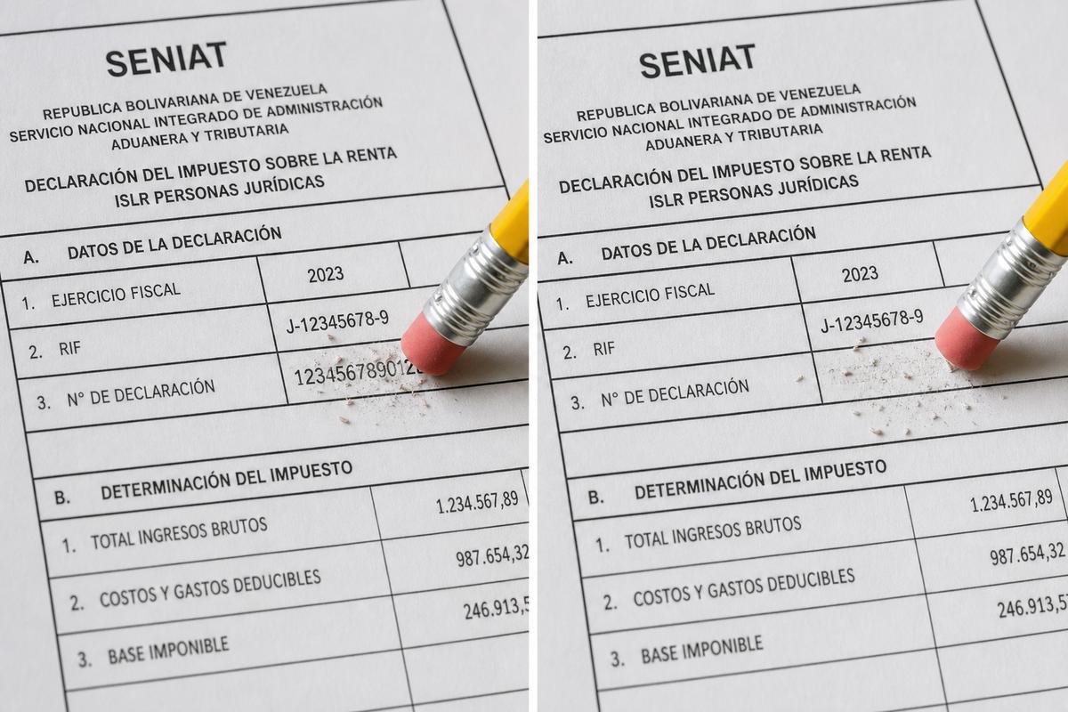Corrección y rectificación de declaración SENIAT 2026: cuándo hacerla y pasos seguros