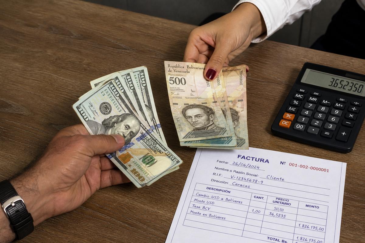 Tipo de cambio y dólares en declaraciones SENIAT 2026: facturas, IVA e ISLR